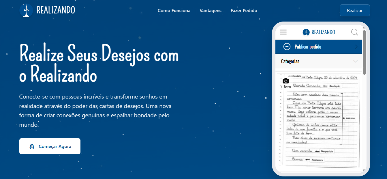 App de Cartas e Pedidos